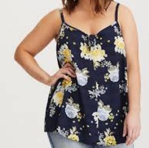 New navy floral cami
